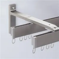 מסלול וילון אלומיניום מרובע