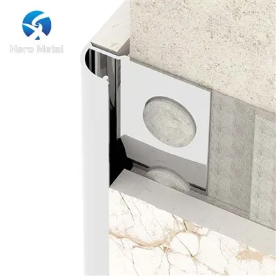 aluminum tile trim-round open type tiles